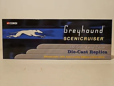 Corgi # US54407 Greyhound Scenicruiser 50th Anniversary Edition 1:50 Diecast NIB • $89