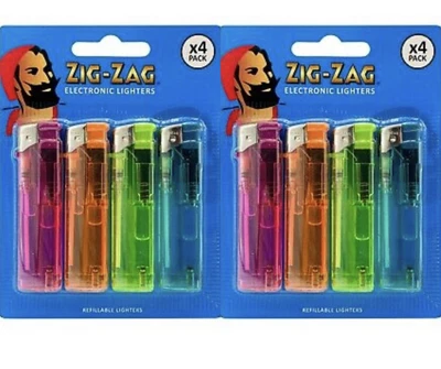 £4.25 • Buy Electronic Adjustable Flame Refillable Lighter Four Colours Gas Lighters