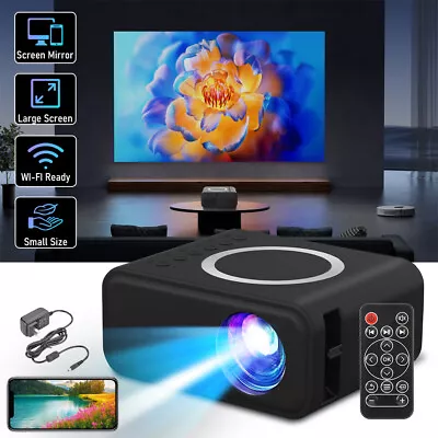 Portatil Mini Proyector Para Moviles Celular Wifi Bluetooth Android Y Ios Iphone • $36.99