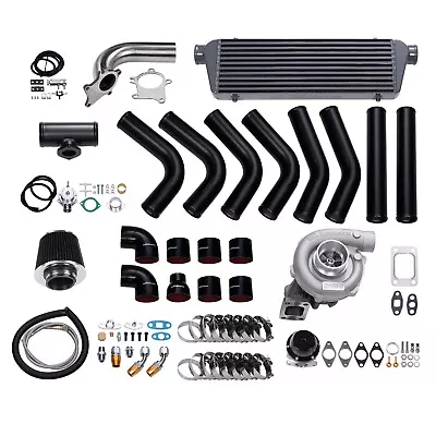 T04E Turbo Kit Wastegate+Intercooler+Piping Kit For BMW E36 325i/325is I6 91-95 • $651.62