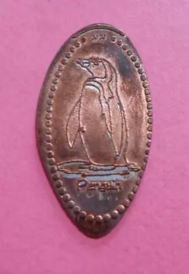 Dallas World Aquarium Elongated Penny Texas USA Cent Penguin Souvenir Coin • $1.99