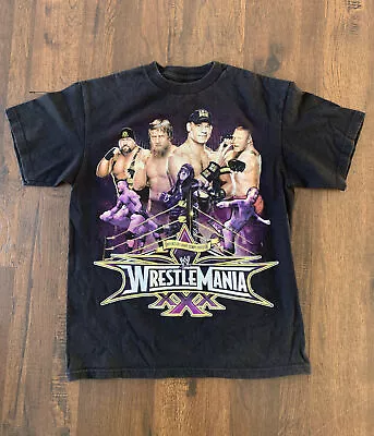 Vintage 2014 WrestleMania XXX T-Shirt Youth XXL 18 John Cena Big Show Undertaker • £8.83