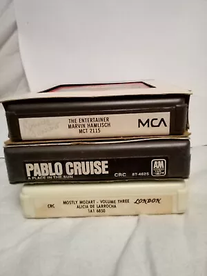 Lot-3 8-track Pablo Cruise Marvin Hamlisch Mozart Vol. 3 • $10.95