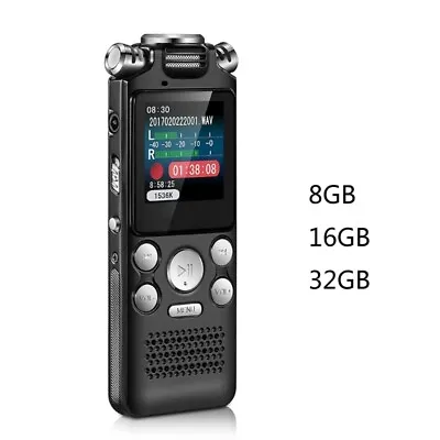 Digital Voice Activated Recorder Dictaphone Long Distance Recording Player • $53.14