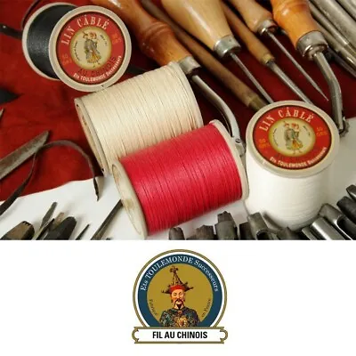 $46.99 • Buy Fil Au Chinois No.532 Waxed Lin Cable Leatherwork Linen Sewing Thread 0.57mm DIY
