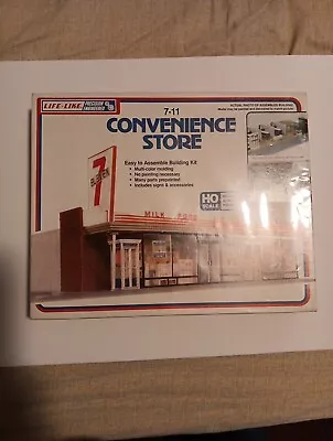 Life-Like HO Scale 7-Eleven Convenience Store Model Kit - Complete Sealed Baggie • $20