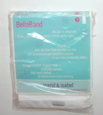 NEW Bella Band Ingrid & Isabel White 3 Maternity Pregnancy • $8.99