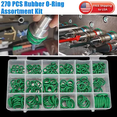 270PCS Metric Rubber O-Ring Washer Assortment Kit Gasket Automotive Seal Set US • $10.98