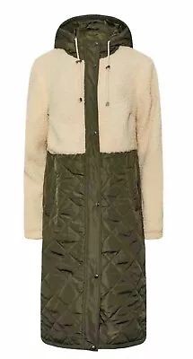 Long Tall Sally Khaki Parka Coat Size 22 • £35