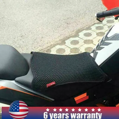 Moto Motorcycle Seat Cushion Air Cooling 3D Mesh Seat Pad Stops Hot Breathable • $16.99