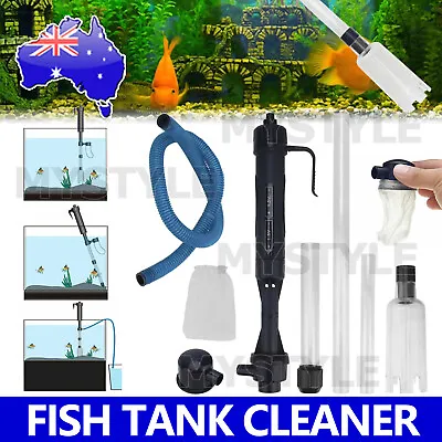 $16.35 • Buy Electric Fish Tank Cleaner Aquarium Cleaning Tool Auto Water Changer Pump Vacuum