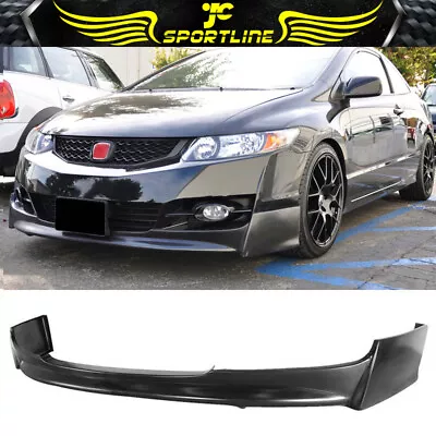 Fits 09-11 Honda Civic 2Dr Coupe Front Bumper Lip Spoiler Bodykit P1 Style PU • $99.99