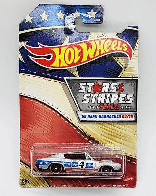 $5.93 • Buy Hot Wheels Stars & Stripes 68 Hemi Barracuda 04/10 Brand New Sealed On Card