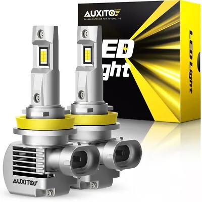 $44.99 • Buy Auxito LED Headlight H11 Low Beam Bulb Canbus Kit 30000LM 6000K Ultra Bright Q16