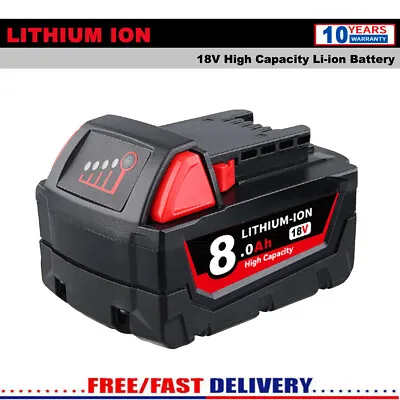 One Pack For Milwaukee M18B9 XC M18 18V Lithium 8.0Ah Battery 48-11-1890 Cordles • £26.92