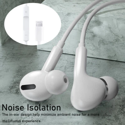 $17.09 • Buy For Apple IPhone 6 7 8 XR SE2 14 13 Ear Pod Headphone Earphones Wired 8Pin 3.5mm