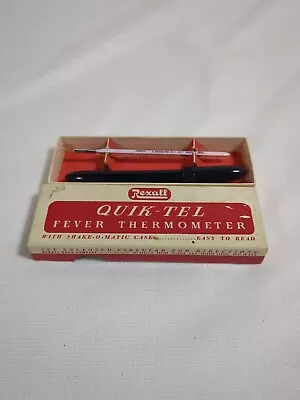 Vintage Rexall Quik Tel Oral Fever Thermometer W Box • $40