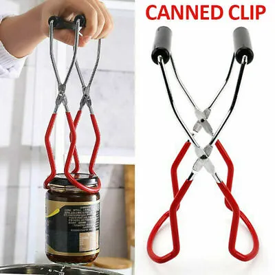 For Canning Jar Lifter Tongs Wide-Mouth Clips Jam Preserving Pickling Making • £7.09