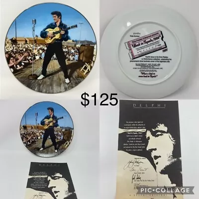 Elvis Presley Delphi Collectible Plate 1991 “Back In Tupelo 1956” • $1