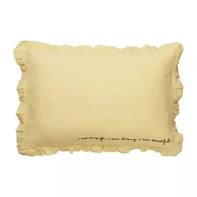 BNWT Sage X Clare 'Wilton' Standard Pillowcase Set - Yellow European Flax Linen • $99