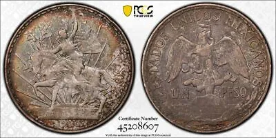 1910 PCGS AU50 | MEXICO - Silver One Un Peso  Cry For Independence  Coin #39559A • $594.95