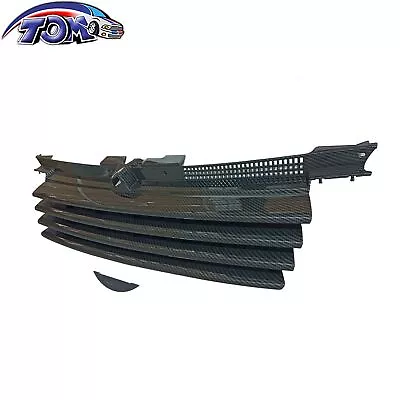 Carbon Fiber Print Grill W/ Hood Notch Filler Fits 99-05 Vw Jetta Bora Mk4 • $37.99