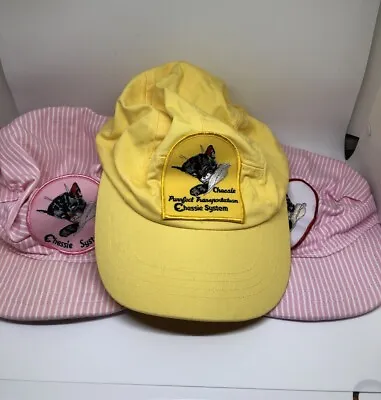 Chessie System Cat Patch Child’s Size Cap Hat Lot Of Three • $30.74