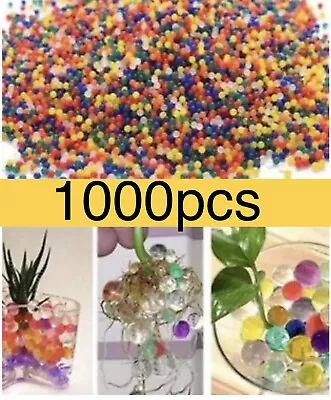 $3.99 • Buy 1000 Orbeez Mixed Colours Crystal Water Plant Beads Bio Hydro Gel Ball Garden