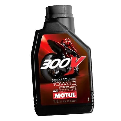 MF1603 - 1 Lt Engine Oil MOTUL 300V 10W40 4T 100% Synthetic Factory Line Racing • $86.97