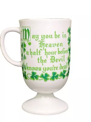 It’s Great To Be Irish Heaven Before Devil Knows You’re Dead Coffee Cup Mug • $9.47
