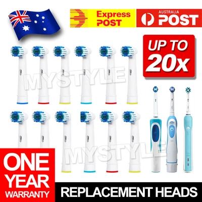$12.95 • Buy 20pcs Replacement Toothbrush Electric Brush Heads For Oral B Braun Models Series
