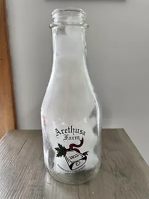 Arethusa Farm Dairy Milk Bottle 32 Oz Litchfield CT 2023 - Holiday England • $12