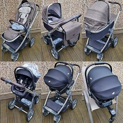 Babystyle Oyster 3 Truffle Pushchair Carrycot Change Bag Joie Isofix Carseat • £299.99
