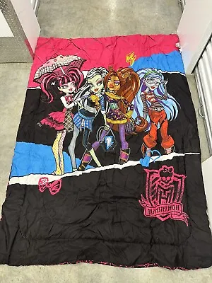 2013 Monster High Ghouls Rule Reversible Twin Bedding Comforter • $30
