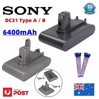6.4Ah For Dyson DC31 Type A/B DC16 DC35 DC44 DC45 DC58 V6 SV03 V8 Battery Animal • $28.49