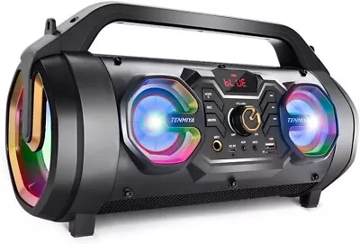Bluetooth Audio Music Speaker Boombox Portable Wireless RGB Lights Subwoofer 30W • $99.90