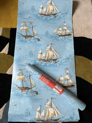 £149.99 • Buy Vintage Retro Original 1960,s Ship Sailing Boat Wallpaper Rare !!!