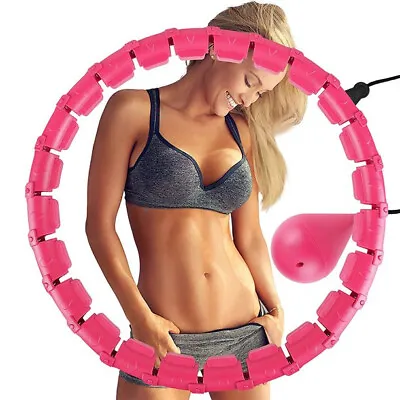 Weighted Hula Hoop 24 Knots - Slim Waist Fitness Weight Loss For Adults NEW!!! • $7.99
