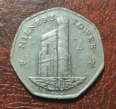 Rare Collectors Coin Isle Of Man Milners Tower 50p Coin 2015 • £9.99