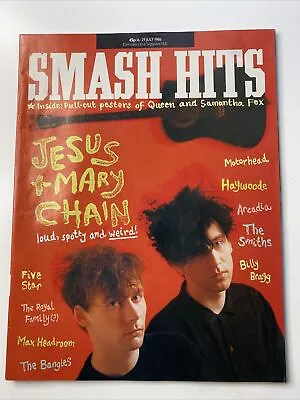 Jesus + Mary Chain : Smash Hits Magazine -1986 - Queen / Sam Fox Poster  • £16.95