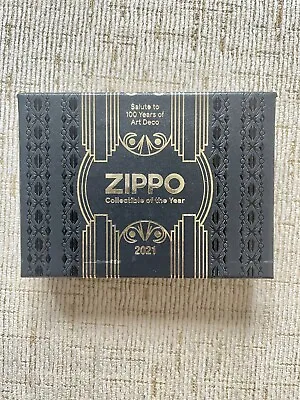 Genuine Black Zippo Collectible Of The Year 2021 Lighter Box Only Display Case • £28