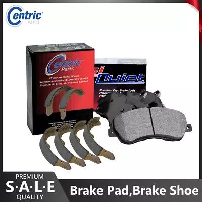 2 Sets Front Rear Brake Pad+Brake Shoe For 1990-1991 Honda Civic Hatchback KA05 • $74.09