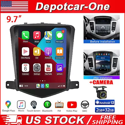 For Chevrolet Cruze 2009-2015 Android 13 Carplay Car Stereo Radio GPS Head Units • $207.99