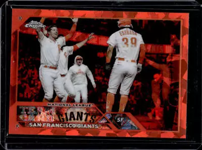 2023 Topps Chrome Sapphire San Francisco Giants Orange Refractor #11/25 • $0.99