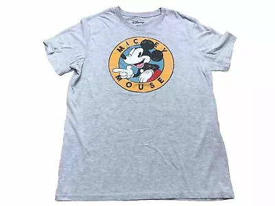 Disney Mickey Mouse Winking - Gray T Shirt - Mens Size XL - Fast Shipping! • $9.99