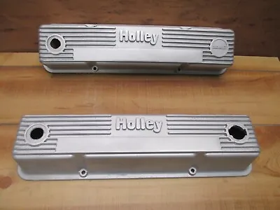 Holley Valve Cover Small Block Chevy 327 Finned Aluminum Vintage Mickey Thompson • $119.99