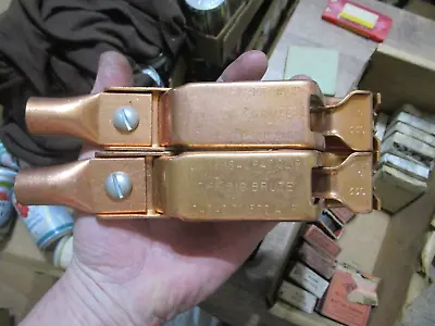 Pair NOS Mueller No. 33C Big Brute 300 Amp Copper Welding Clamp USA Priced Cheap • $40
