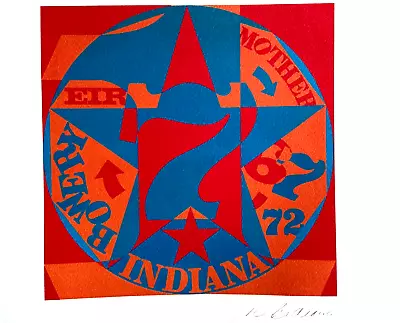 Robert Indiana Lithography (Sol Lewitt/Frank Stella/Jim Dine/Ellsworth KELLY ] • $292.23