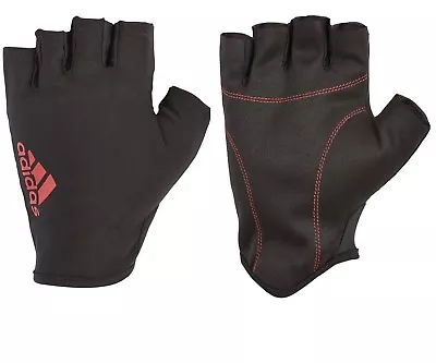 £5.95 • Buy Adidas Half Finger Weight Lifting Gloves Training Gym Exercise Fitness R153