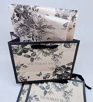 3 Victoria's Secret Signature Mini Collage Flowers Shopping / Gift Bags New • $6.99